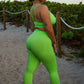 Lime Green | Strapped Back Top